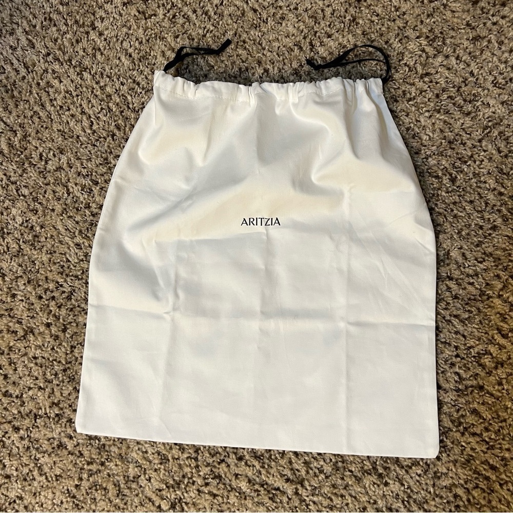 ARITZIA Large Dust Bags for handbag garment NEW cream color with draw string